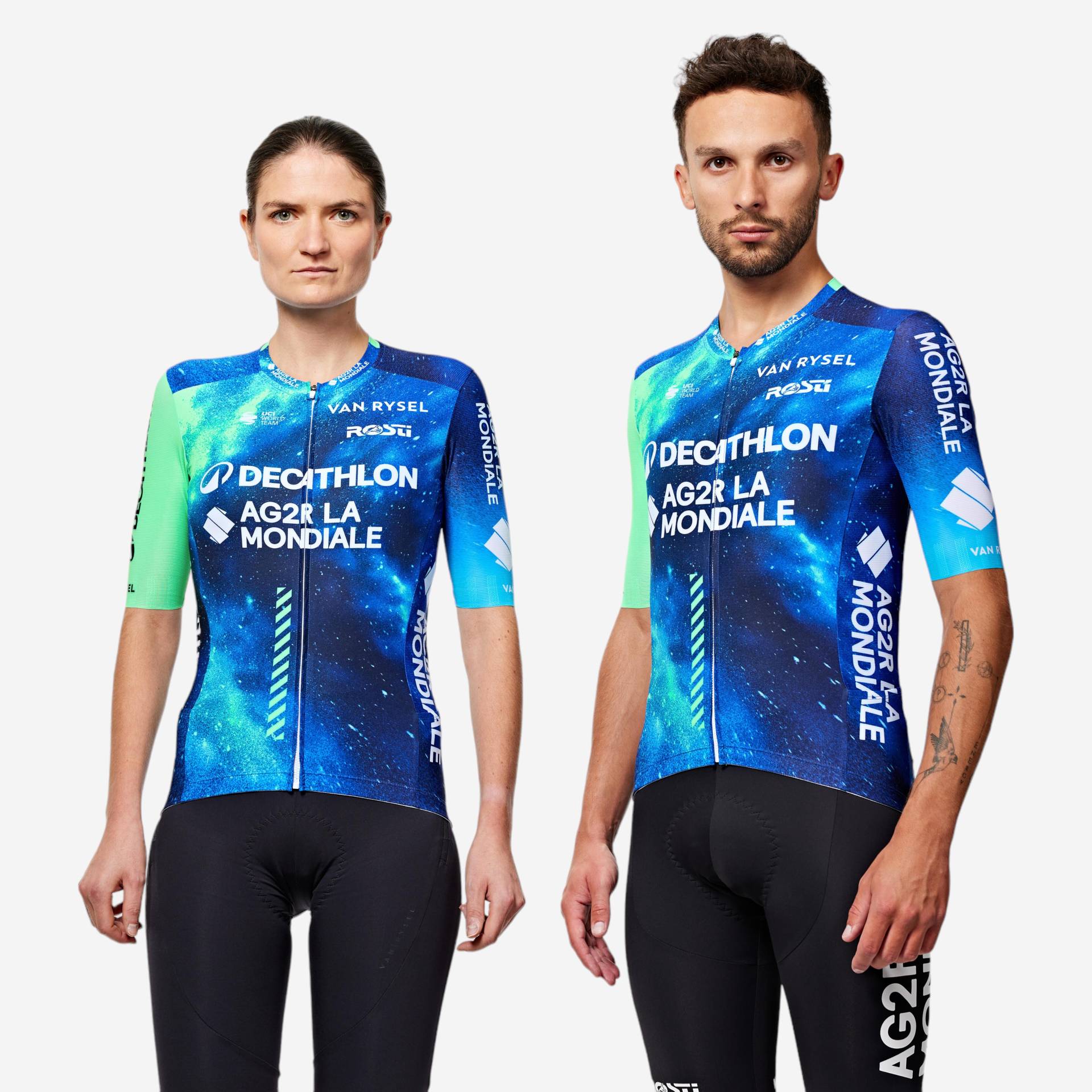 Radtrikot Rennrad kurzarm DECATHLON AG2R La Mondiale Team Replica von VAN RYSEL