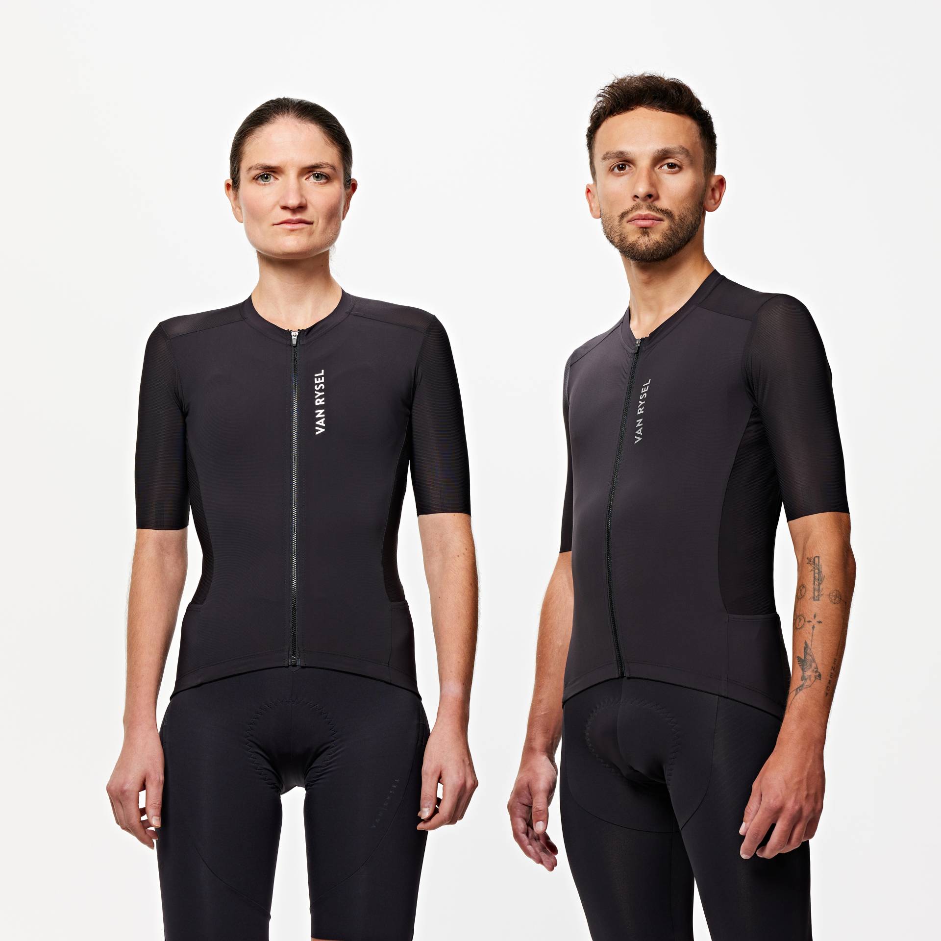 Radtrikot Rennrad kurzarm Sommer Racer 2 Schwarz Radtrikot Rennrad kurzarm Sommer Racer 2 Schwarz von VAN RYSEL
