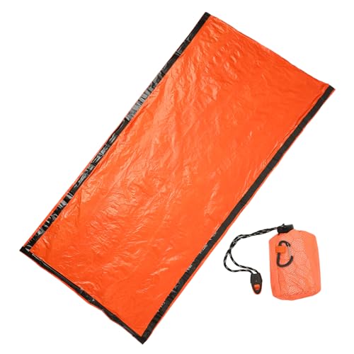 Schlafsack aus Aluminiumfolie Notfalltasche Rettungsdecke tragbarer Schlafsack notfallausrüstung Notfallkoffer Notfall-Schlafsäcke Überlebenstasche, Schlafsack PE-Aluminiumfolie VANZACK von VANZACK