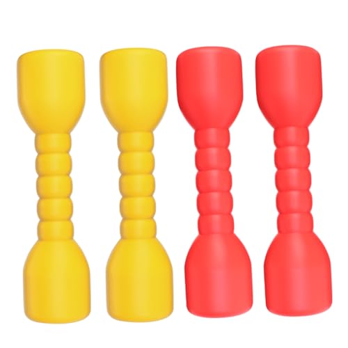 VANZACK 2 Paar Jungen und Mädchen Hantel Übung Spielzeug für Rot Gelb Fitness Requisiten von VANZACK