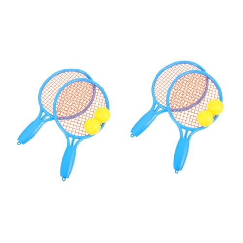 VANZACK 2 Sätze Tennisset Für Kinder Badminton-Federball Kindertennisschläger Shuttle-schläger Tennisschläger-Spielzeug Badmintonschläger Für Kleinkinder Kinderspiele Im Freien Plastik von VANZACK