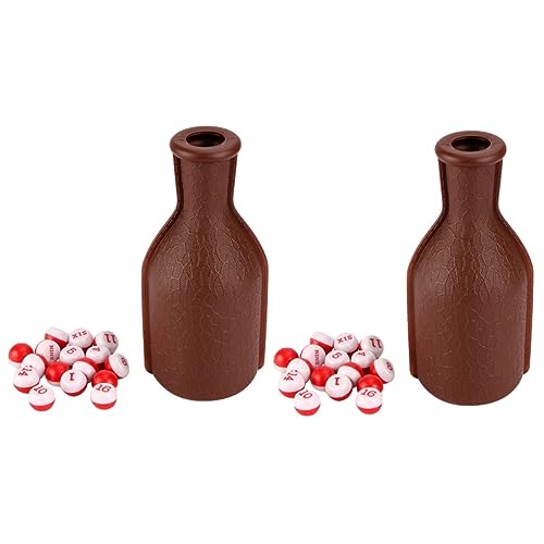 VANZACK 2-Teiliges Set Snooker-Pool-Shaker-Flasche Würfel-Billard-Zubehör Billard-Pool Billiard zubehör Set Billard zubehör Set Billard-Shaker-Flasche Shakerflasche mit nummerierten Kugeln von VANZACK