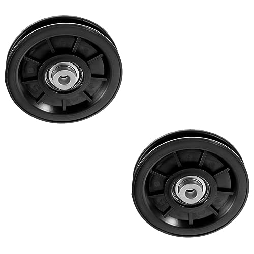 VANZACK 2St Rolle Riemenscheibe Tragbare Trainingsgeräte Mitnahme Maschine Austauschbar flaschenzug Pulley slipräder Cable Reel Zubehör Fitnessgeräte Seilzugrad Fitness-Accessoire Plastik von VANZACK