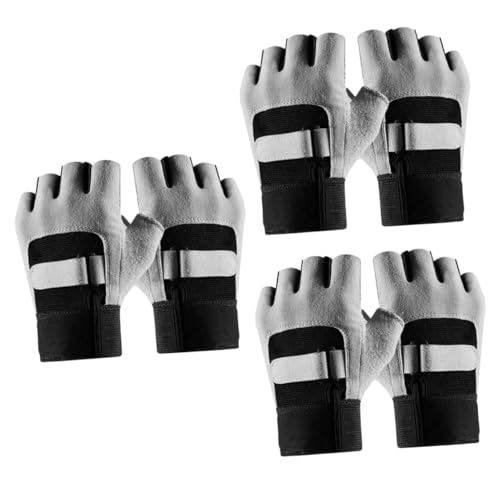 VANZACK 3 Paar Fitness Handschuhe Trainingshandschuhe Für Herren Fahrradhandschuhe Trainingshandschuhe Für Herren Fitness Handschuhe Für Herren Fingerlose Fahrradhandschuhe Fitness von VANZACK