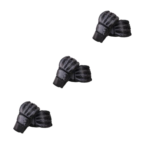 VANZACK 3 Paare Sport Handschuhe Boxhandschuhe fitness Handschuhe fitness Kampfhandschuhe Handwickel bequeme Halbhandschuhe schützende Sparringshandschuhe Polyurethan von VANZACK
