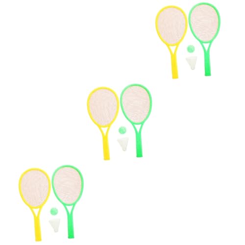 VANZACK 3 Sätze Badmintonschläger Spielzeug Racketball-Ball Tennisschläger für Jugendliche Badminton Schläger Tennisschläger kinder badmintonset Badminton-Set Tennisschläger für Kinder von VANZACK