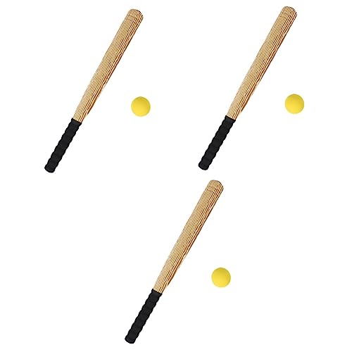 VANZACK 3 Sätze Eva-baseballschläger Outdoor-spielset Cricketbälle Weich Mini-Spielzeug Baseball-Halter-vitrine Spielzeuge Grillenstümpfe Baseballschläger Für Kleinkinder Kinderspielzeug von VANZACK