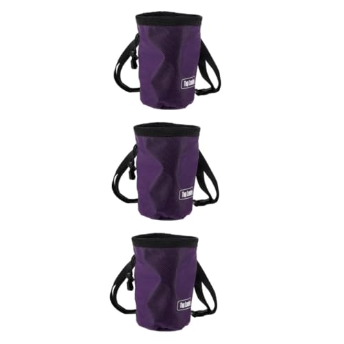 VANZACK 3st Hand-pulverbeutel Zum Klettern Kreidehalter Zum Klettern Kreidebeutel Kletterkreide Klettertasche Kreidepulverbeutel Chalk Bag Bouldern Chalkbag Zum Klettern Oxford Violett von VANZACK