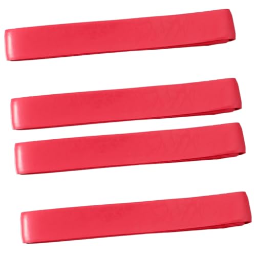 VANZACK 4 Rollen Klebriger Rutschfester Griff Badmintonschlägergriff doppelseitiges Klebeband Double Sided Tape Klebeband doppelseitig Tennis Schläger-Overgrip Handgriffe Klebeband rot von VANZACK