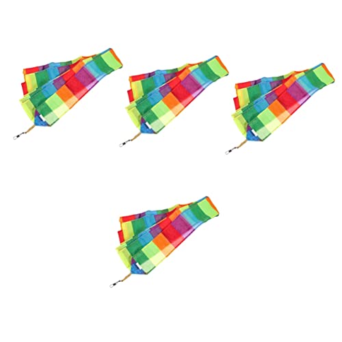 VANZACK 4 Stück Drachenschwanz Kite-Zubehör Kite-Flugerfahrung Kite-Flugzubehör Fliegender Drachen dekor Drachenzubehör Drachen mit langem Outdoor-Spiele für Chemiefasertuch von VANZACK