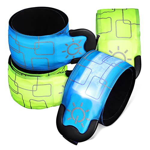 VANZACK 4 Stück Papa-Kreis Led-leuchtarmband Zum Joggen Leuchtende Armbänder Kinderhandgelenkleinen Für Kleinkinder Led-glüh-armbänder Led-leuchtband Led-Armband Für Nachtlauf PVC von VANZACK