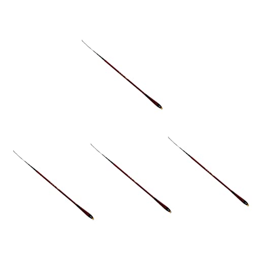 VANZACK 4 Stück tragbare Angelrute Angelzubehör professionelle Angelrute kleine Angelrute eisangelrute Fishing Accessories teleskopische Angelrute ultrakurze Angelrute Kohlenstoff rot von VANZACK