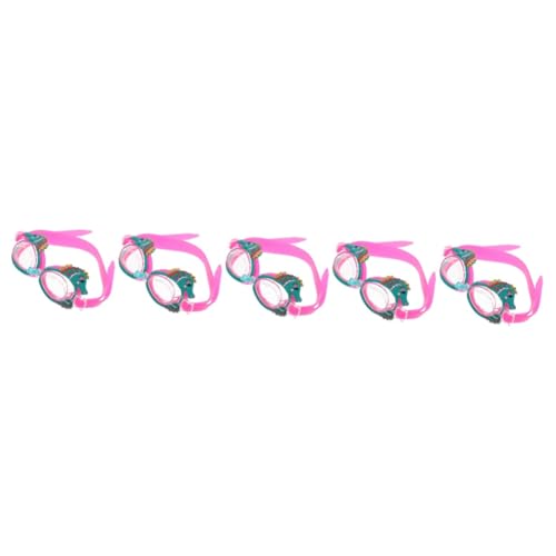 VANZACK 5 Stück Kinder Schwimmbrille Kinder Meeresbrille Jungen Brille Kinderbrille Zum Schwimmen 8–12 Klare Schwimmbrille Kinderbrille Zum Schwimmen 4–7 Meerjungfrauen Brille von VANZACK