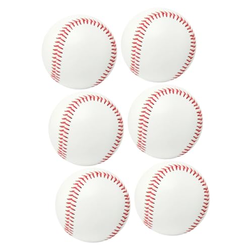 VANZACK 6 STK Baseball Für Den Sport Handgefertigter Baseball Baseball-trainingsspielzeug Baseball Ball Bounce-Ball Weiß von VANZACK