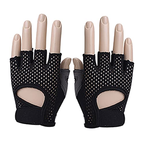 VANZACK Damen Fitness Trainingshandschuhe Halbfinger Handschuhe Für Gewichtheben Und Krafttraining Handflächen Schutz Größe S von VANZACK