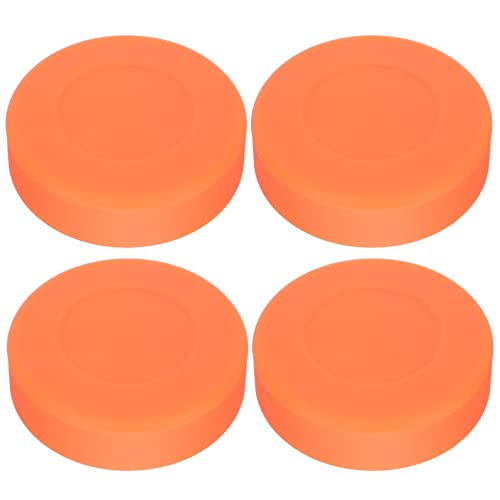 VANZACK Eishockey Pucks, Inline Hockey Puck Street Hockey Puck Spiel Trainings Pucks Gummi-Trainingspucks für Erwachsene und Kinder 4 Stück, Orange VANZACK Eishockey Pucks, Inline Hockey Puck Street Hockey Puck Spiel Trainings Pucks Gummi-Trainingspucks für Erwachsene und Kinder 4 Stück, Orange von VANZACK