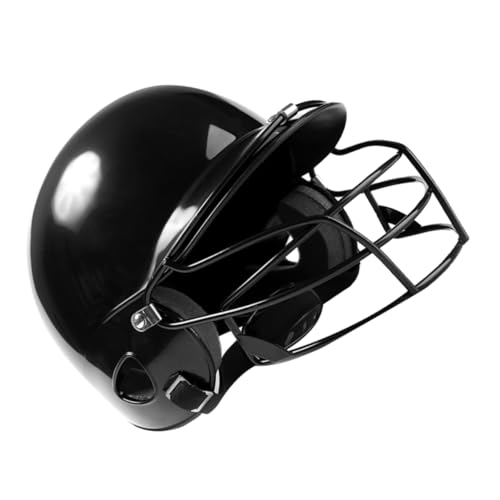 VANZACK Gesichtsschutzhelm kopfschutz schnittschutzhelm Safety Cap sicherheitskappe sicherheitsmütze Safety Helmet Baseballhelme professionelle Gesichtshelme Gesicht-Rack-Baseball Black von VANZACK