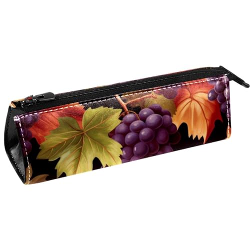 VAPOKF Stiftetasche mit Pfirsichfrucht auf blühendem Zweig, Schreibwarenbeutel, Kosmetiktasche, kompakte Reißverschlusstasche, multi, 5.5 ×6 ×20CM/2.2x2.4x7.9 in, Taschen-Organizer von VAPOKF