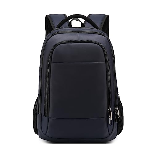 VARLIVOO Laptop Rucksack Herren 15.6 Zoll Schulrucksack mit USB-Ladeanschluss Geschäfts Rucksack Laptoptasche Tagesrucksack Daypack für Arbeit Reisen College Wasserdicht Polyester Backpack Blau von VARLIVOO