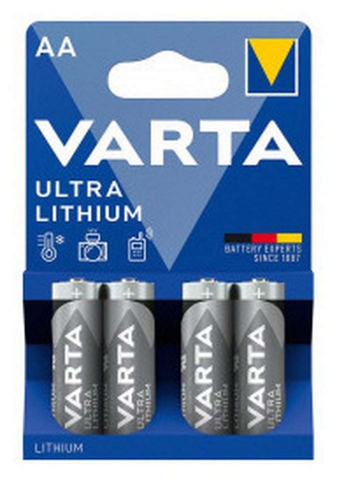 VARTA Batterie, (2 V), ULTRA Lithium Mignon AA von VARTA