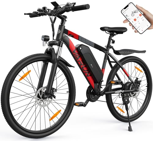 VARUN E Bike, 24"/26"/27.5" E-Bike Herren Damen mit Abnehmbarer 48V/36V 13Ah/7.8Ah Akku, 250W Motor, E-Mountainbike mit 21/1 Gang Getriebe, Elektrofahrrad Ausdauer 55-100KM von VARUN