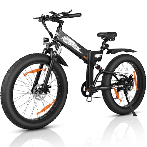 VARUN E Bike, 26" *4.0" E-Fatbike Mountainbike für Erwachsener mit 250W 𝟖𝟎𝐍𝐌 Motor, 48V 16Ah/10.4Ah Akku, E Bike Herren Damen mit 7-Gang-Getriebe, LCD-Display, Fat Tire Ebike Bis zu 𝟏𝟐𝟎𝐊𝐌 von VARUN