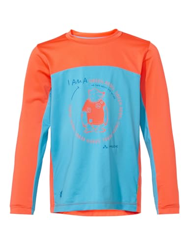 VAUDE Unisex Kinder Kids Solaro Ls Ii T-Shirt, Crystal Blue, 98 EU von VAUDE