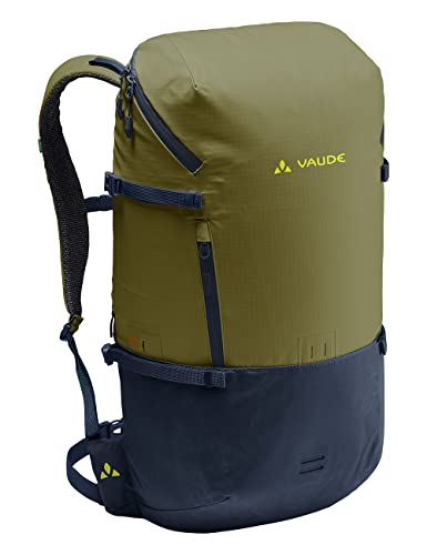 VAUDE Cityrucksack CityGo grün 30 L, wasserdichter Rucksack Damen & Herren, leichter Daypack für Städtetrips mit Laptop-Fach, Rolltop Rucksack ideal für den urbanen Alltag von VAUDE