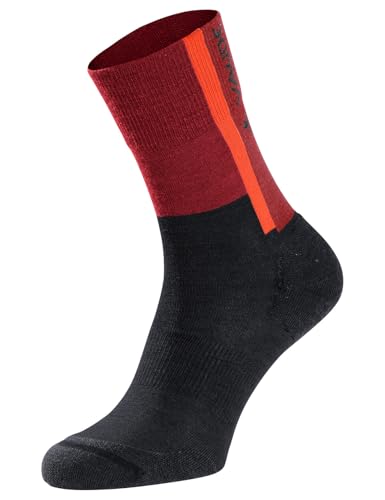 VAUDE Unisex All Year Wool Socken, Carmine, 42-44 EU von VAUDE