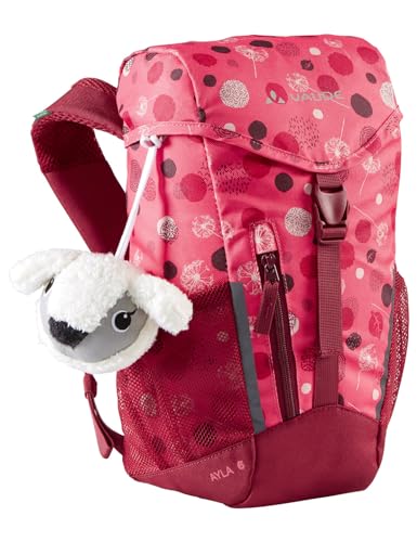 VAUDE Kinderrucksack Ayla für Mädchen & Jungen, komfortabler Wanderrucksack Kinder 6 L in pink, wetterfester Kindergartenrucksack mit innovativem Tragesystem & reflektierenden Elementen von VAUDE