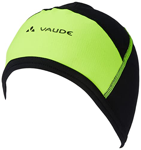 VAUDE Unisex Bike Cap Helm-Unterziehmütze, Neon Yellow Uni, S EU von VAUDE