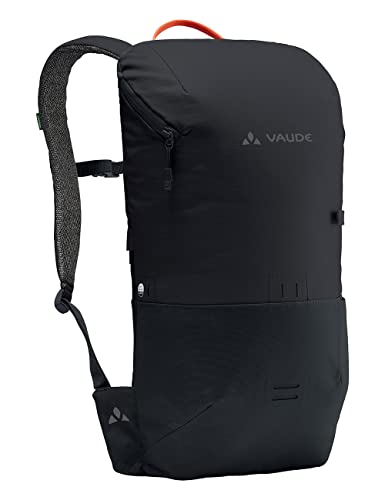 VAUDE Cityrucksack CityGo schwarz 14 L, wasserdichter Rucksack Damen & Herren, leichter Daypack für Städtetrips mit Laptop-Fach, Rolltop Rucksack ideal für den urbanen Alltag von VAUDE