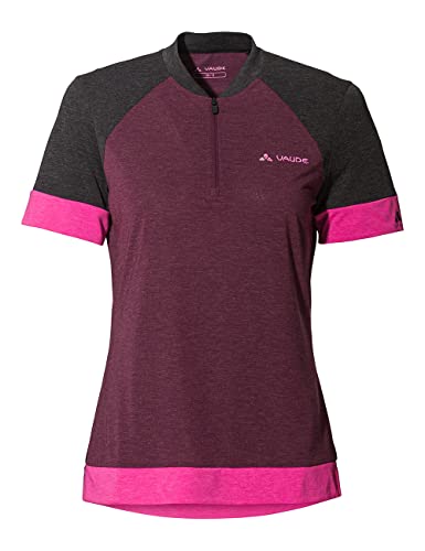 VAUDE Damen Women's Altissimo Q-zip T-Shirt, Cassis, 46 EU von VAUDE