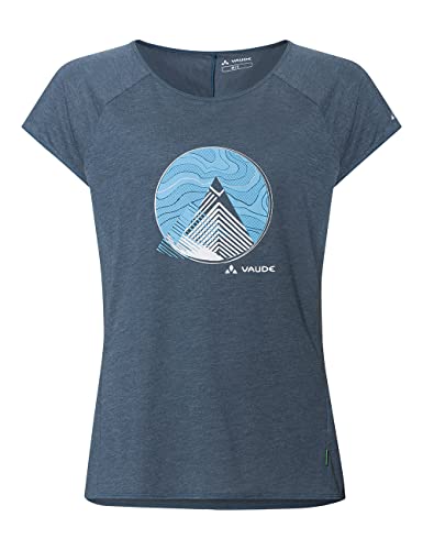 VAUDE Damen Women's Tekoa Ii T-Shirt, Dark Sea Uni, 34 EU VAUDE Damen Women's Tekoa Ii T-Shirt, Dark Sea Uni, 34 EU von VAUDE