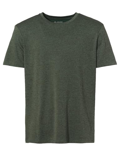 VAUDE Essential T-Shirt für Herren in Grün, Größe L – Schnelltrocknendes & pflegeleichtes Sport Shirt, Atmungsaktives Outdoor T-Shirt mit Rundhals, Ideal für Fahrradreisen, Wandern & Trekking von VAUDE