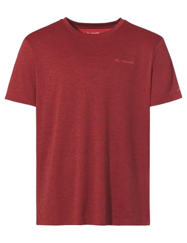 VAUDE Essential T-Shirt für Herren in Rot, Größe 3XL – Schnelltrocknendes & pflegeleichtes Sport Shirt, Atmungsaktives Outdoor T-Shirt mit Rundhals, Ideal für Fahrradreisen, Wandern & Trekking von VAUDE