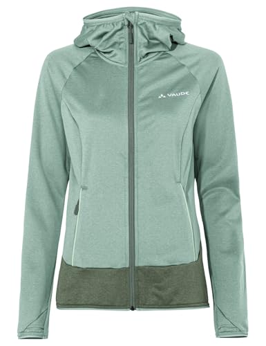 VAUDE Fleecejacke Damen - Tekoa Fleece Jacket II, funktionelle Fleece-Übergangsjacke mit Kapuze, warme Zwischenjacke zum Wandern mit Stretch-Anteil von VAUDE