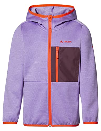 VAUDE Fleecejacke Kinder Kikimora Jacket, funktionelle Fleece-Übergangsjacke mit Kapuze für Jungen & Mädchen, warme Kinder Fleecejacke für Draußen von VAUDE