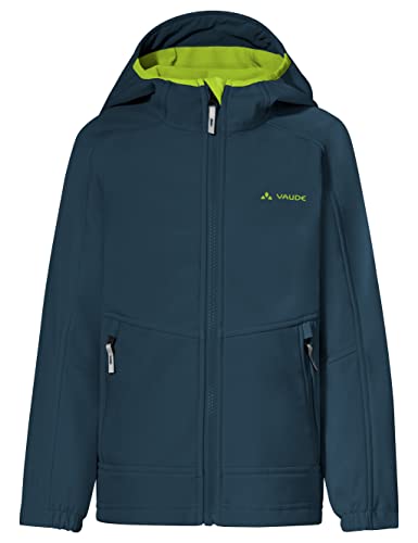 VAUDE Softshell Jacke Kids Rondane IV, hochwertige Outdoorjacke, wind- und wasserabweisende Regenjacke mit Kapuze, Klimaschonende Regenjacke Kinder von VAUDE