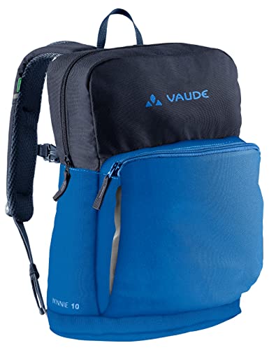 VAUDE Kinderrucksack Minnie für Jungen & Mädchen, komfortabler Wanderrucksack Kinder 10 L in Blau, Wetterfester Schulrucksack mit viel Stauraum & reflektierende Elemente von VAUDE