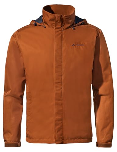 VAUDE Regenjacke Herren Escape Light, wasserdichte Outdoor-Jacke, atmungsaktiver Windbreaker mit Kapuze, Klimaschonende Wanderjacke von VAUDE