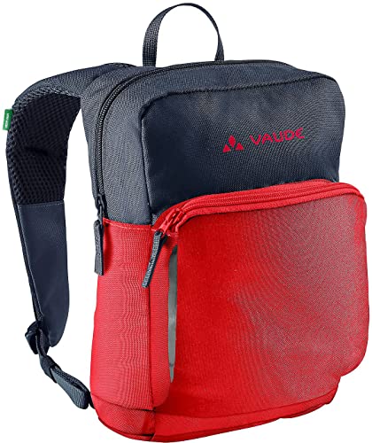 VAUDE Kinderrucksack Minnie für Jungen & Mädchen, komfortabler Wanderrucksack Kinder 5 L in Rot/Blau, Wetterfester Kindergartenrucksack mit viel Stauraum & reflektierende Elemente von VAUDE