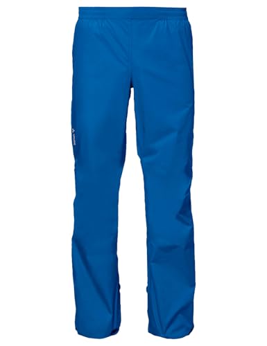 VAUDE Regenhose Herren Drop Pants II, wasserdichte Outdoorhose für Fahrrad, leichte Überhose, atmungsaktive Fahrradhose schwarz, schnell überziehbar, Größe M von VAUDE