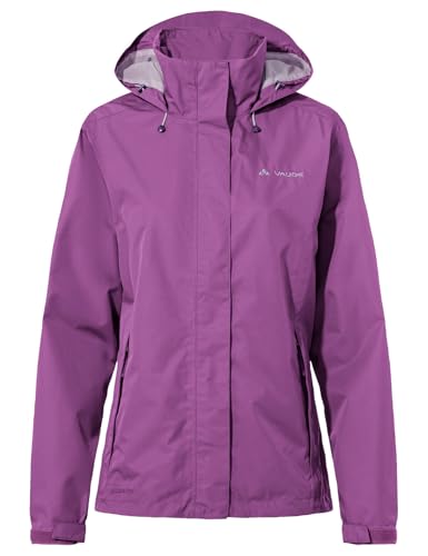 VAUDE Regenjacke Damen leicht - Women's Escape Light Jacket, wasserdichte Outdoor-Jacke, atmungsaktiver Windbreaker mit Kapuze, Klimaschonende Wanderjacke von VAUDE