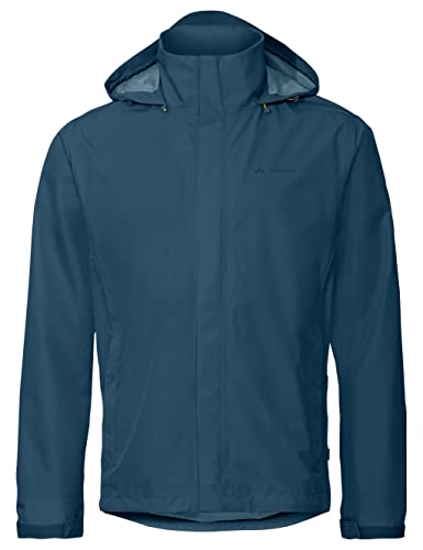 VAUDE Regenjacke Herren Escape Light, wasserdichte Outdoor-Jacke, atmungsaktiver Windbreaker mit Kapuze, Klimaschonende Wanderjacke von VAUDE