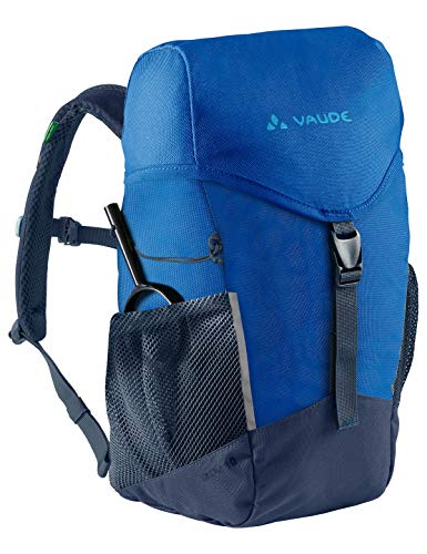 VAUDE Kinderrucksack Skovi für Jungen & Mädchen, komfortabler Wanderrucksack Kinder 10 L in blau, Wetterfester Schulrucksack mit viel Stauraum & reflektierende Elemente von VAUDE