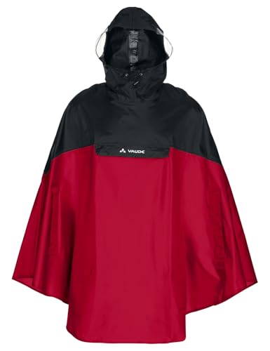 VAUDE Unisex Covero Ii Poncho, Red/black, S EU von VAUDE