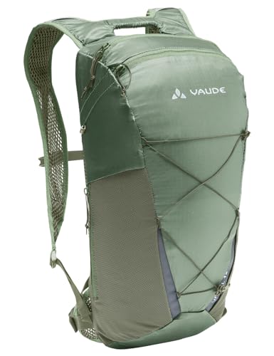 VAUDE Uphill 12 - Fahrrad-Rucksack mit 12 Liter Volumen - mit luftdurchlässigem Tragesystem, Willow Green von VAUDE