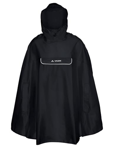 VAUDE Valdipino Rad-Regenponcho - Leicht, Wasserdicht & Umweltfreundlich | Bluesign®-zertifiziert | mit Eco Finish | Integrierte Tasche Green Shape-Label von VAUDE