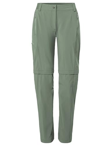 VAUDE Damen Women's Farley Stretch Zo T-Zip Pants Ii Hose, Agave, 44 EU VAUDE Damen Women's Farley Stretch Zo T-Zip Pants Ii Hose, Agave, 44 EU von VAUDE